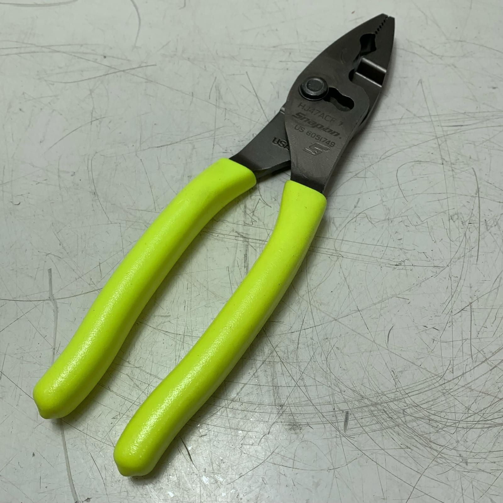 Snap-on スナップオン フランクジョーコンビネーションプライヤー HJ47ACF イエロー