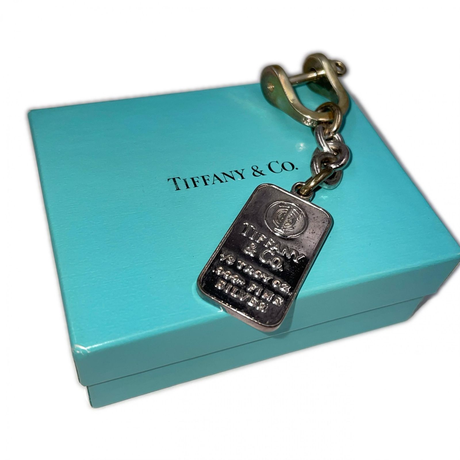 TIFFANY&Co. ティファニー インゴット シャックル キーリングチャーム