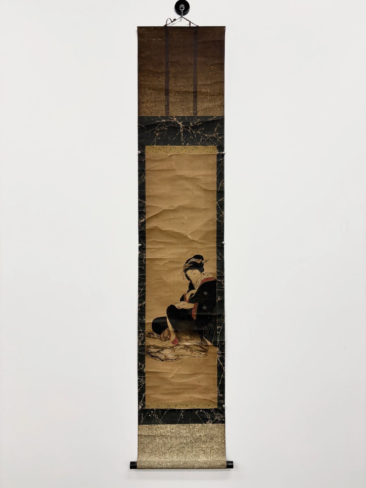 Beauty Figure Hanging Scrolls, Japanese Style Women's Paintings, Edo Style Paintings, Japanese Paintings, Silk/Paper Books, Floor Decorations, Traditional Art, Antiques