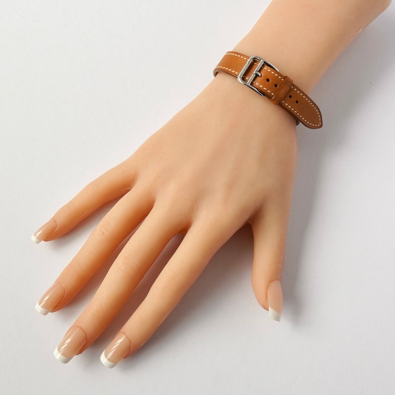 HERMES Etriviere レザー ブレスレット バングル