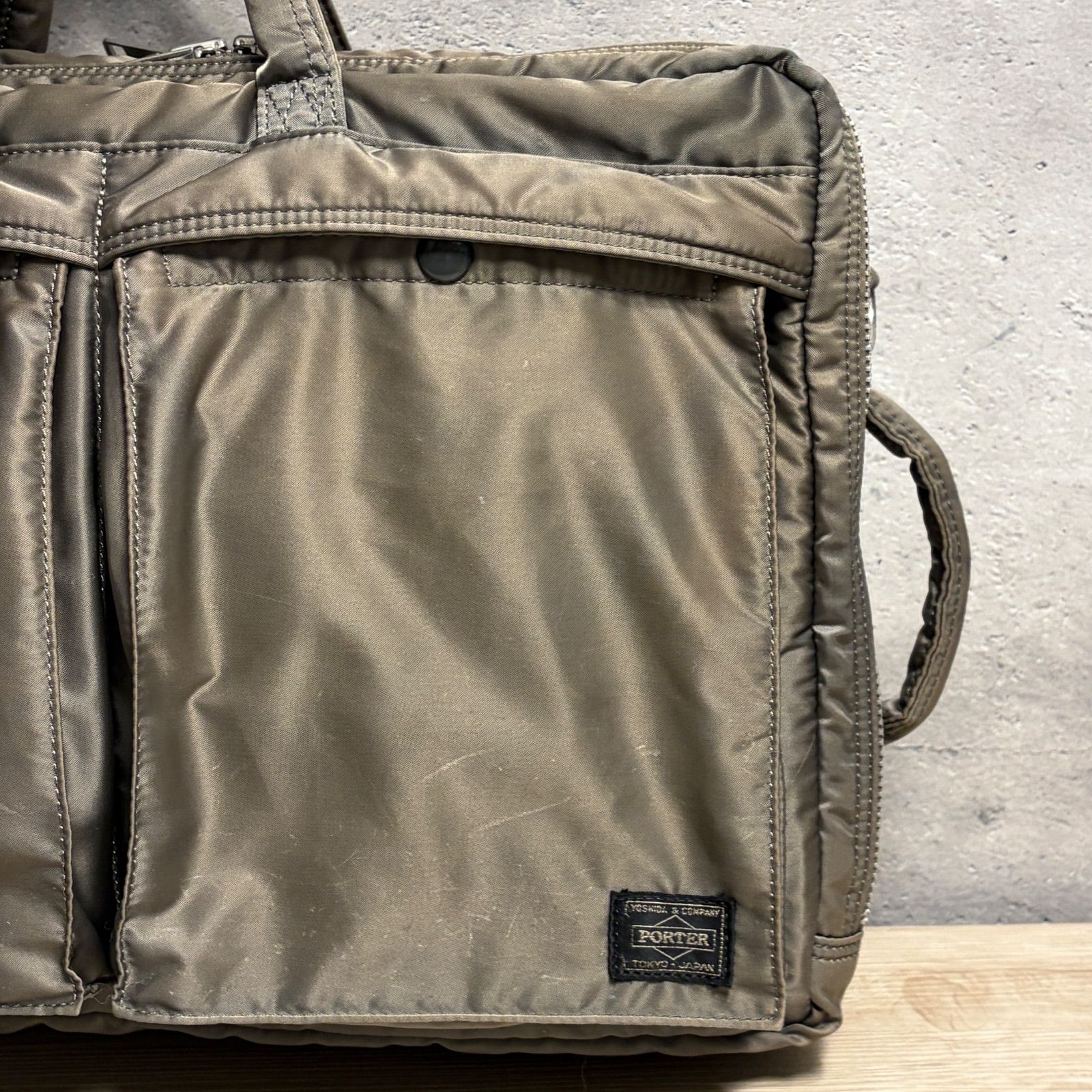 PORTER TANKER 3WAY ポーター タンカー シルバーグレー ブリーフケース