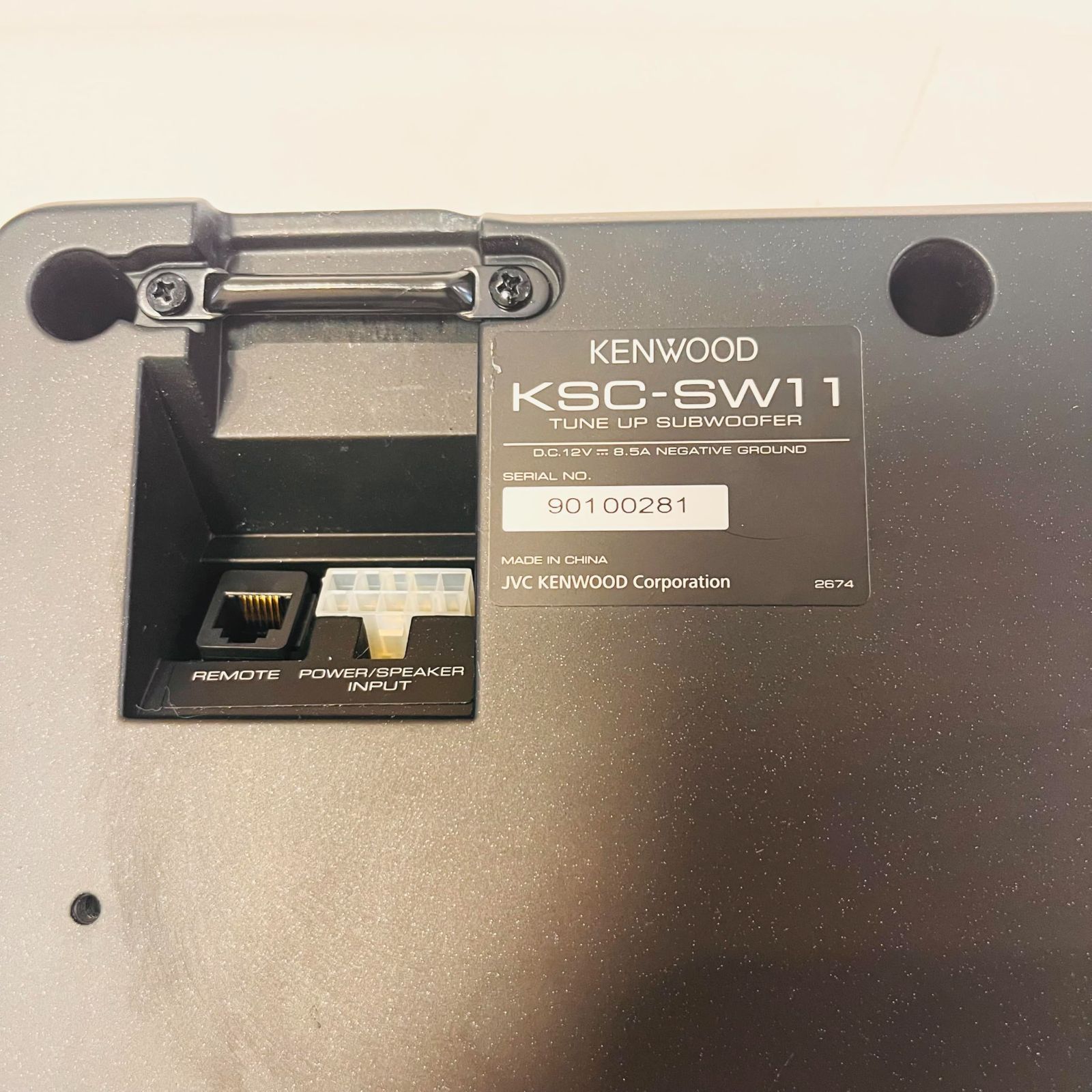 車 ケンウッド RCA チューンアップサブウーファーシステム KSC-SW11 No2686