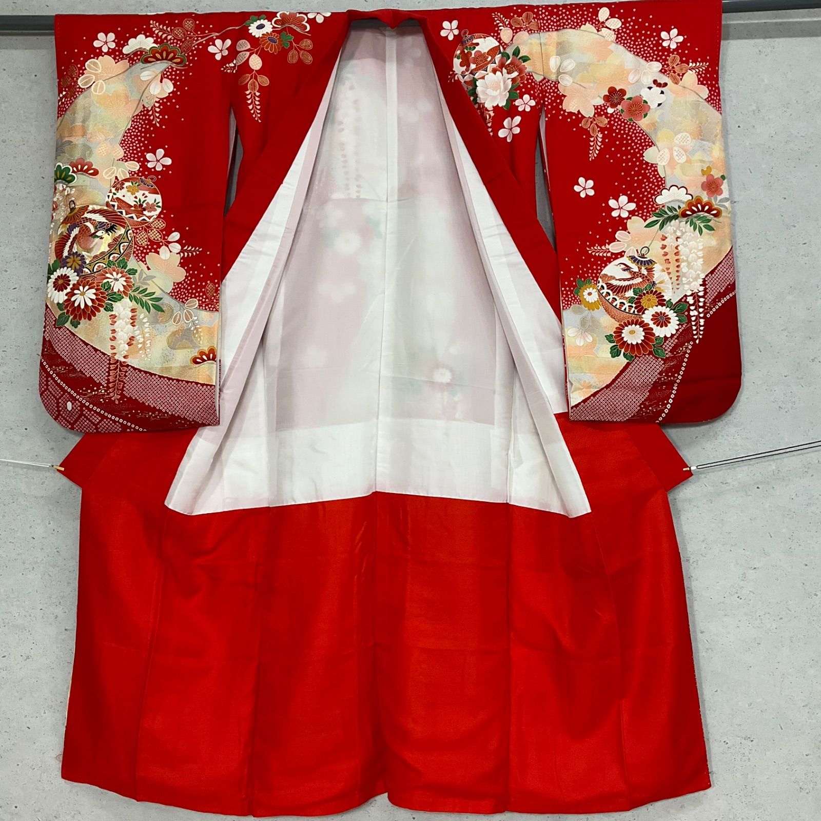 ◇kimono+one◇未使用同然◇7歳くらい用◇女の子着物◇正絹◇子供着物 
