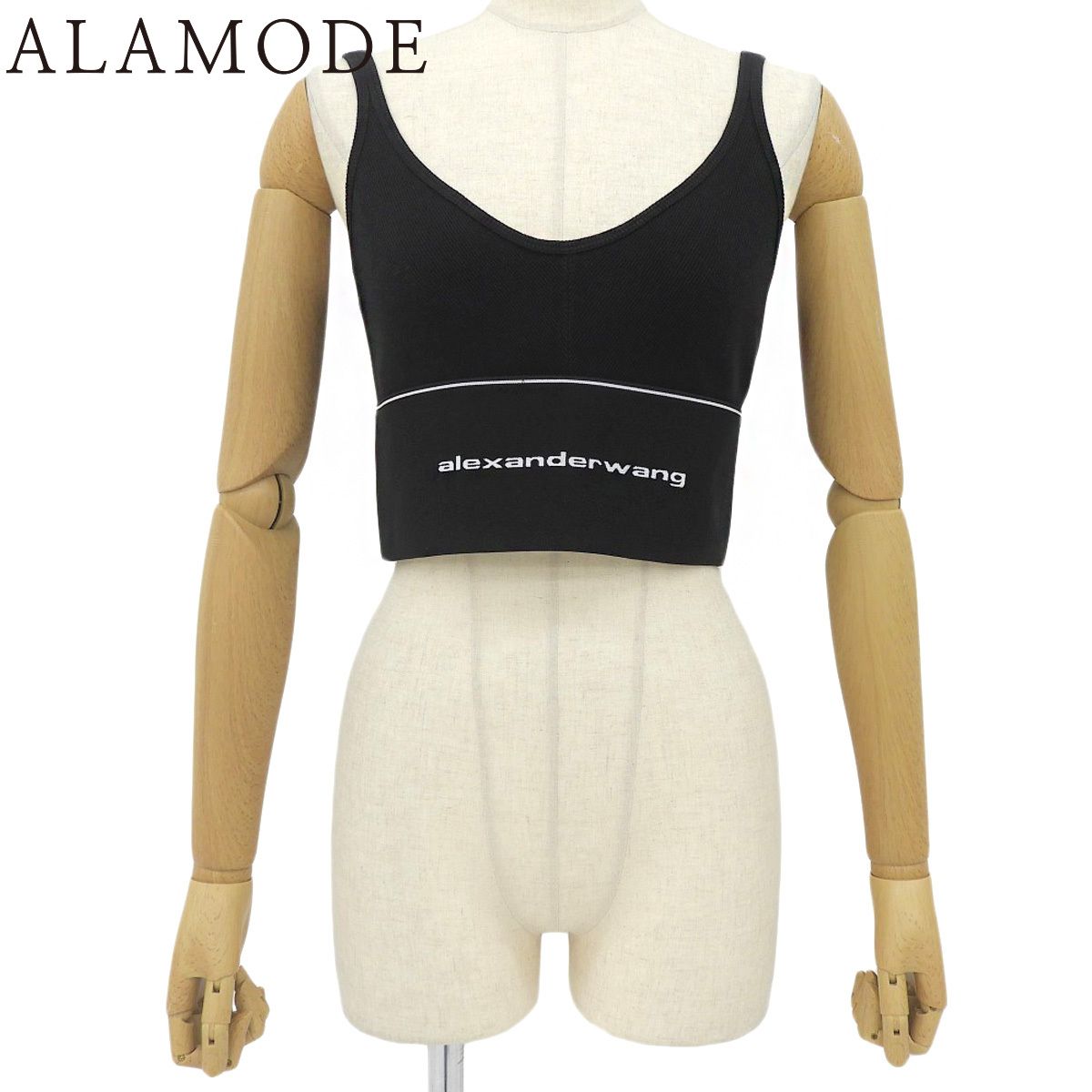 alexanderwang ブラック クロップドタンクトップ 【公式通販】