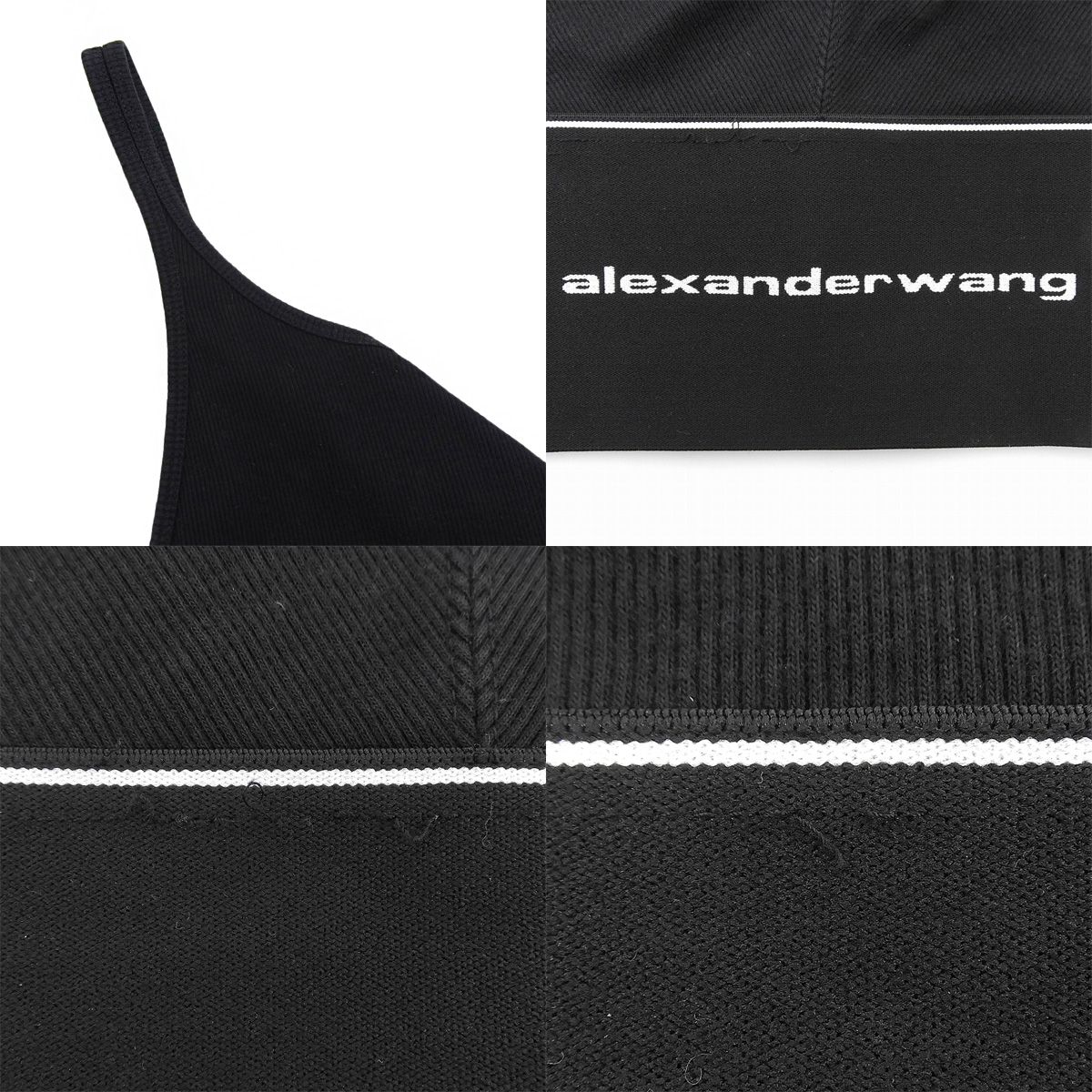 Alexander Wang(アレキサンダーワン) ロゴ クロップドタンクトップ