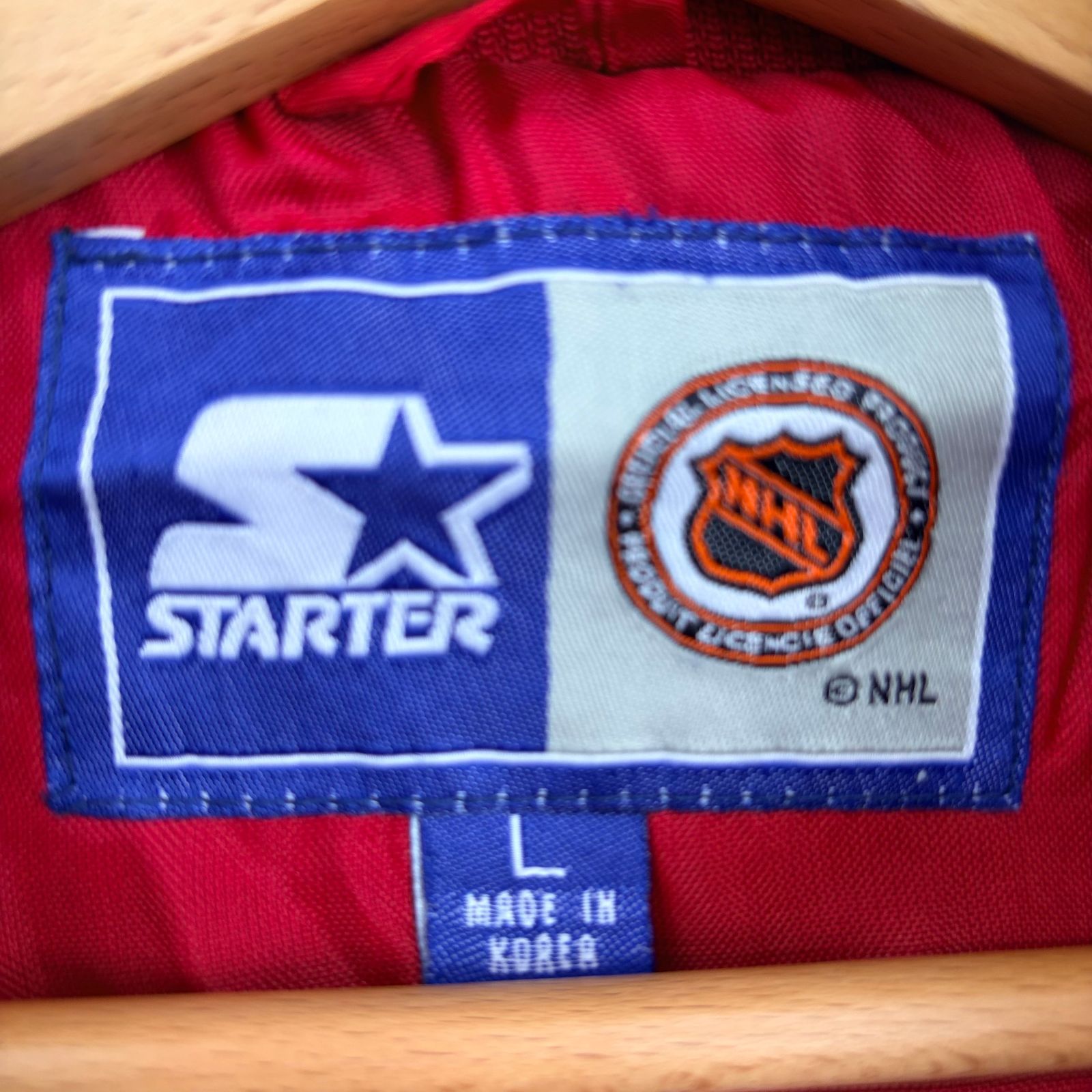 90年代 Starter スターター NHL デトロイト・レッドウィングス ハーフ 
