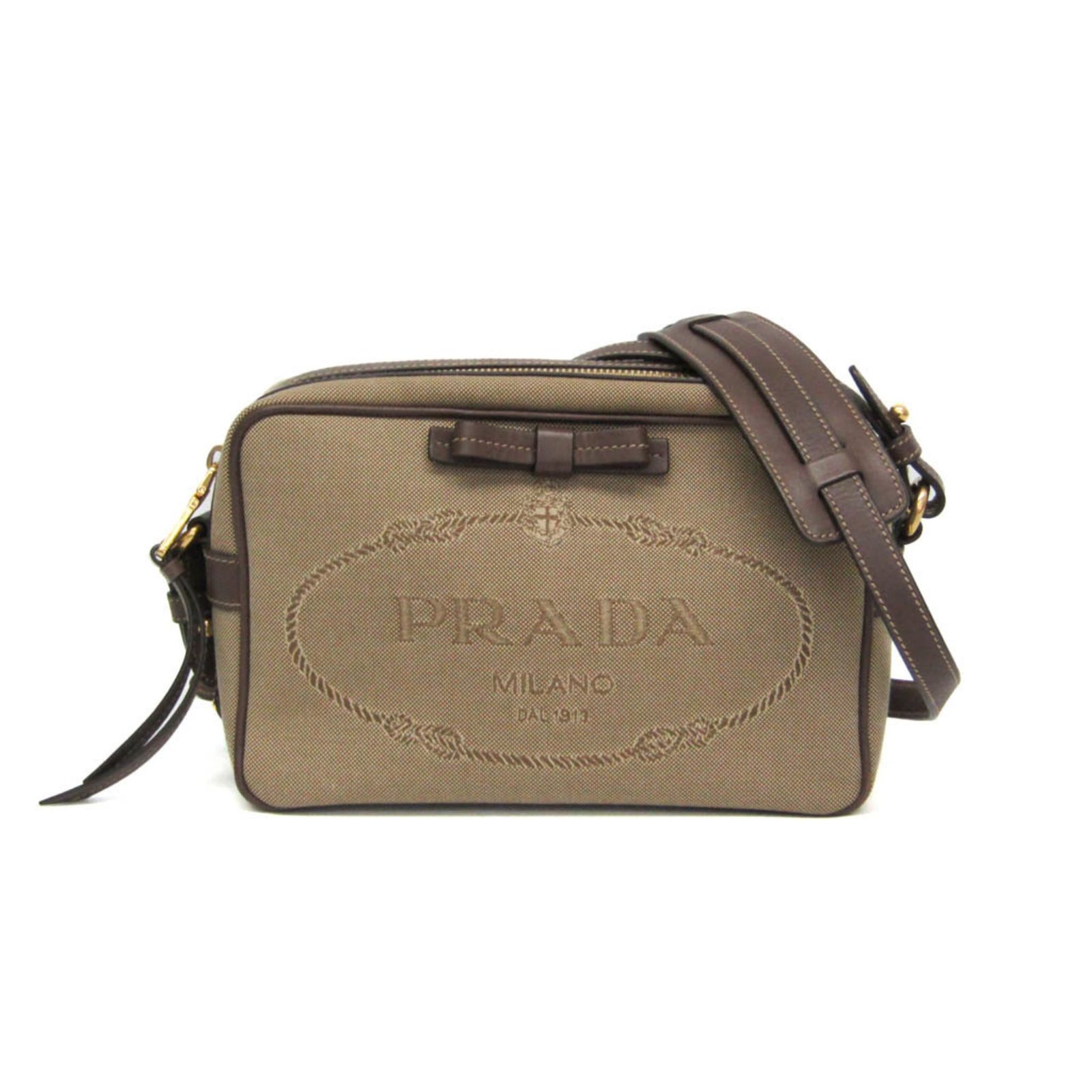 プラダ(Prada) LOGO JACQUARD 1BH089 レディース ジャカード,レザー 