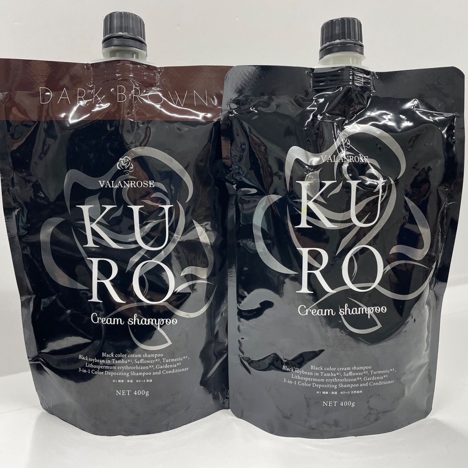 ヘアクリームシャンプー　ダークブラウン 400g入３個 ダークブラウン クリームシャンプー 400g 3点 【公式通販】