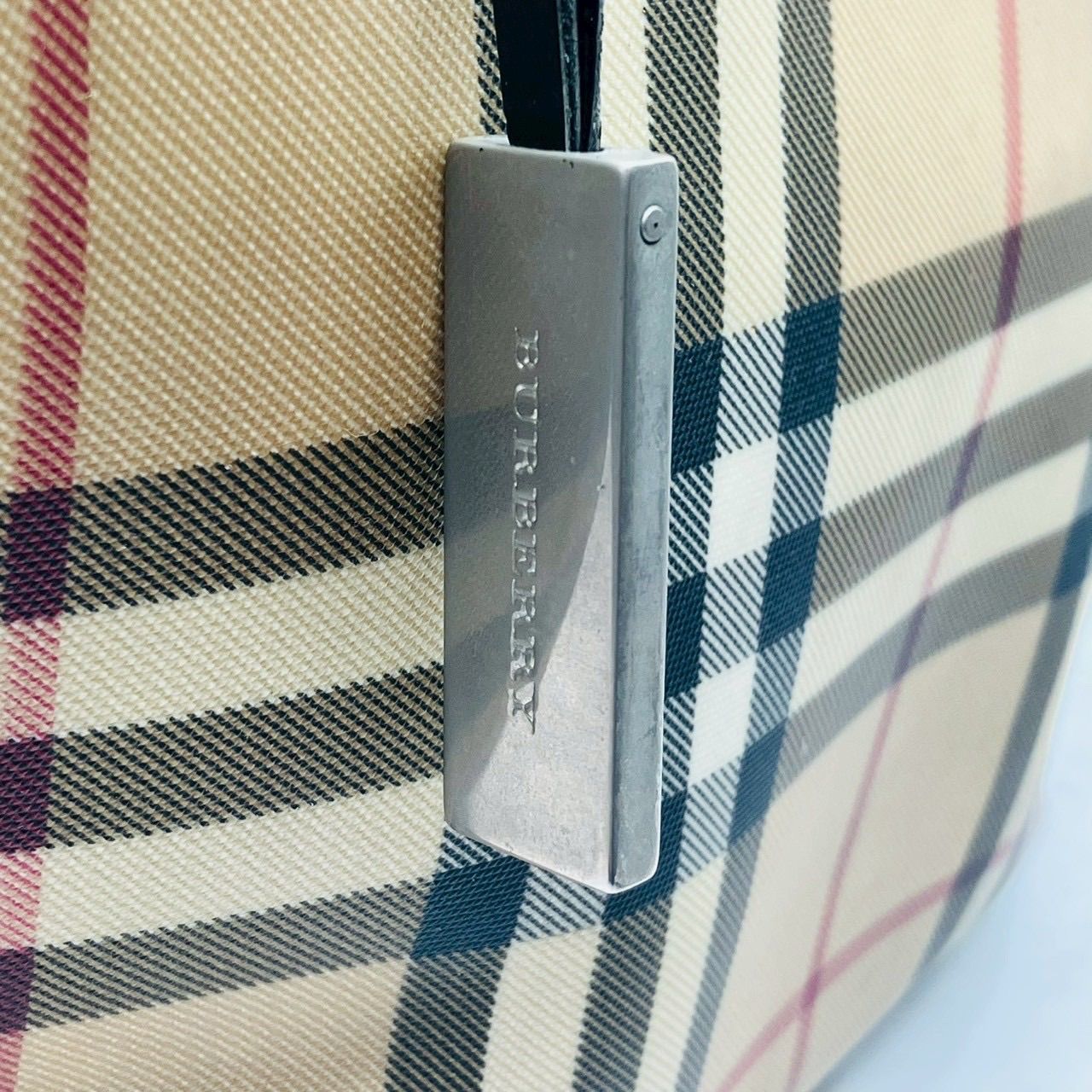 nr/3.9/10】BURBERRY LONDON バーバリーロンドン ハンドバッグ PVC 