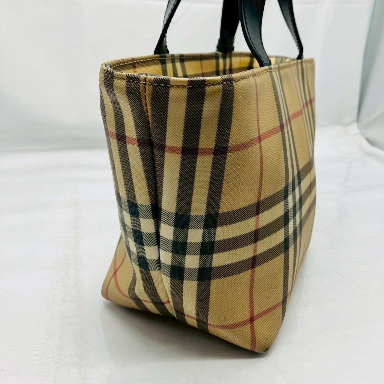 nr/3.9/10】BURBERRY LONDON バーバリーロンドン ハンドバッグ PVC 