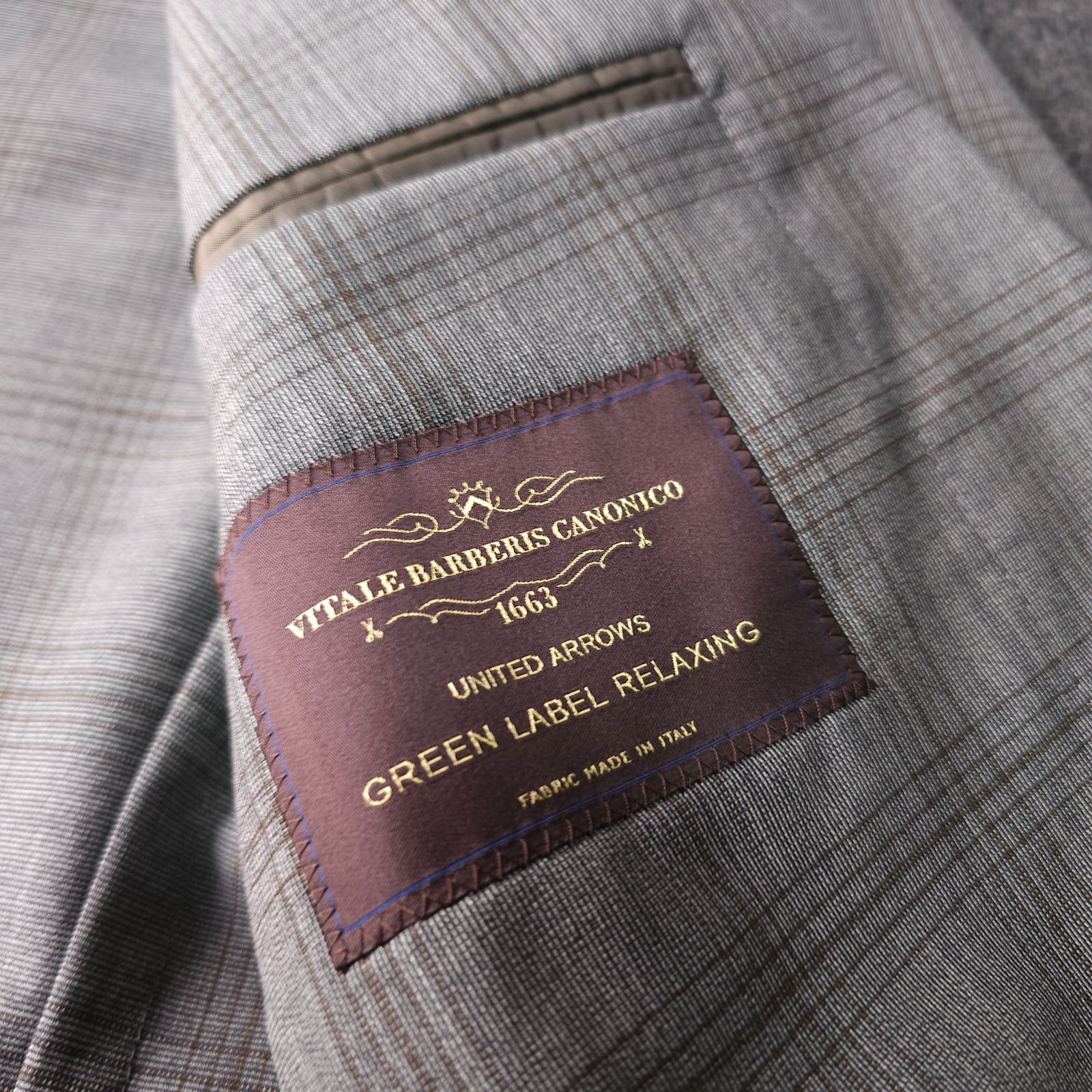 ?値下げ交渉受付中】美品 GREEN LABEL RELAXING 春 イタリア カノニコ 