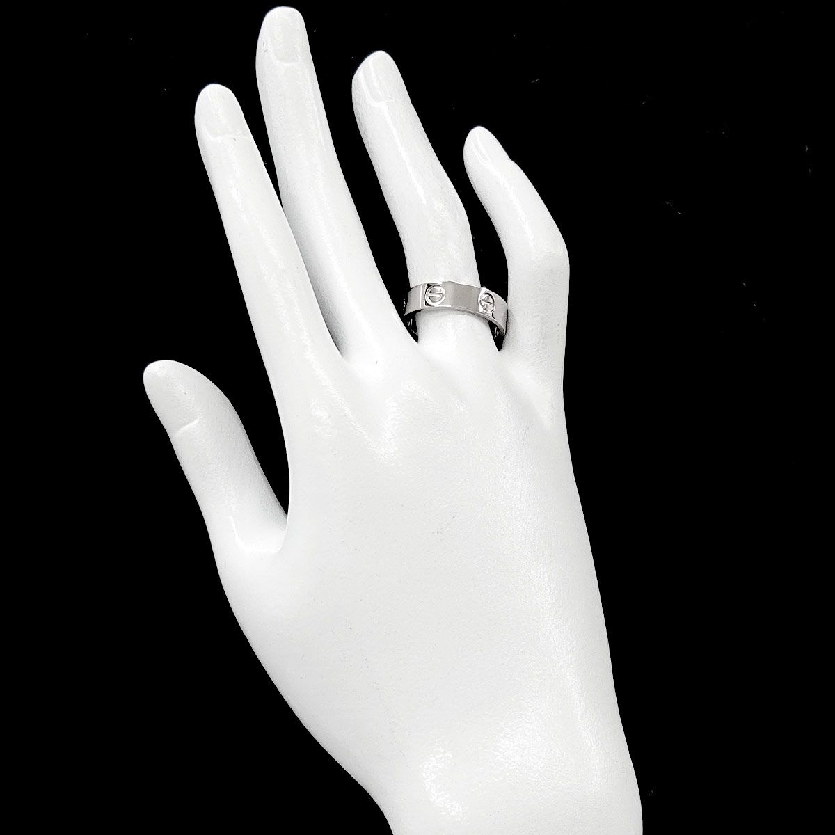Cartier LOVEリング 750WG カルティエ Cartier ラブ クラシック #57 リング K18 WG ホワイト