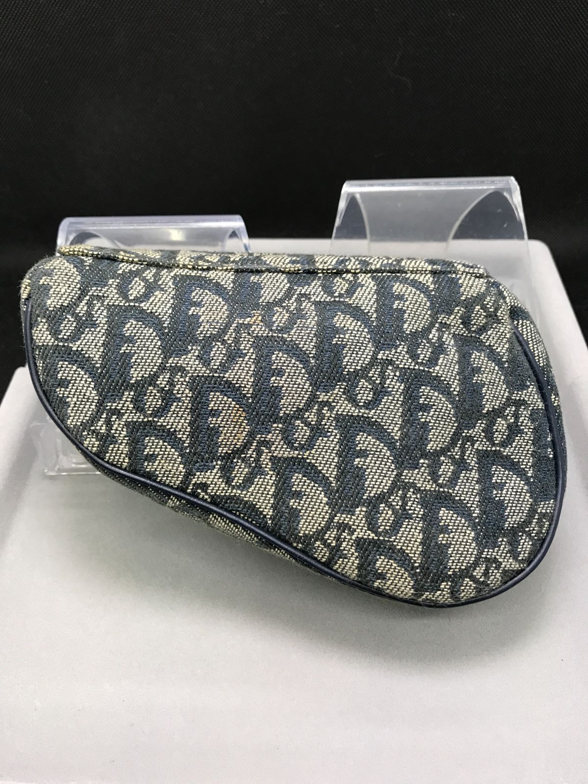 希少 Christian Dior ディオール ポーチ トロッター サドル Dロゴ金具