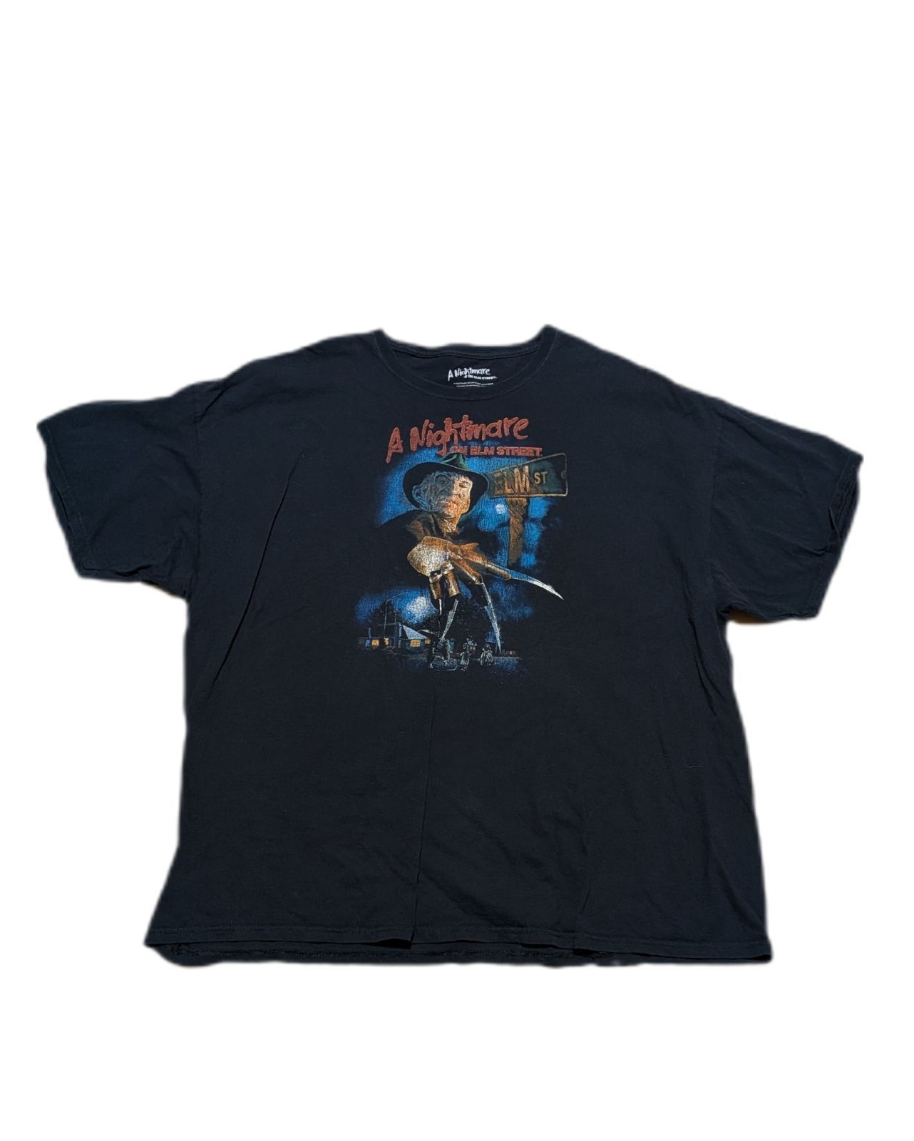 エルム街の悪夢 フレディ ムービーTシャツ 黒 ホラー映画 古着 半袖T 
