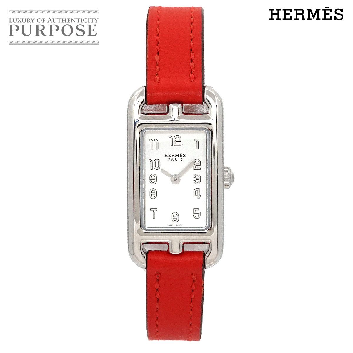 エルメス HERMES ナンタケット NA2 110 レディース 腕時計 シルバー 