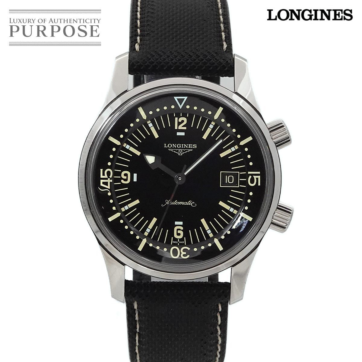ロンジン LONGINES レジェンドダイバー L3 674 4 メンズ 腕時計 デイト 