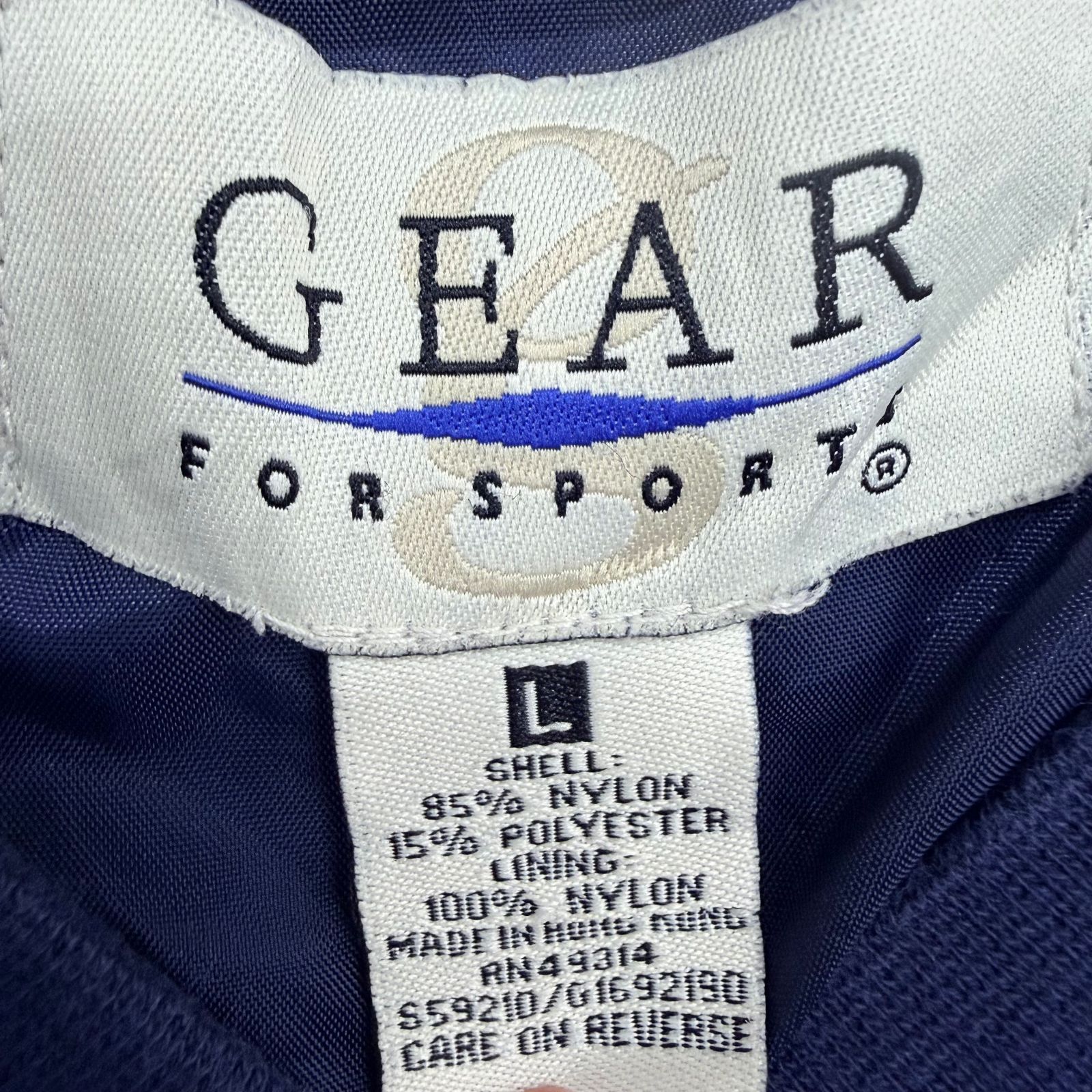 GEAR FOR SPORTS ギア チェック柄 Vネック ナイロン プルオーバー 