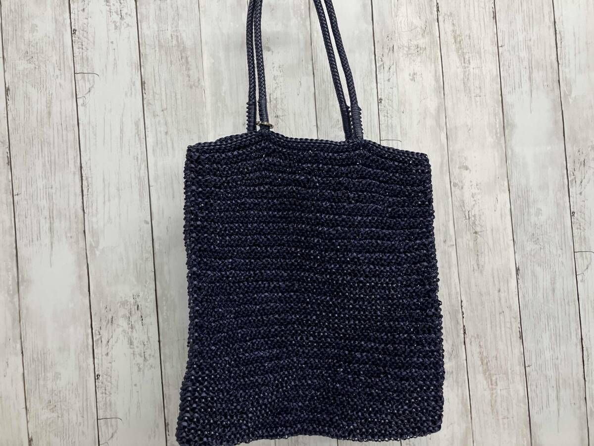 【極美品】ANTEPRIMA アンテプリマ　トートバッグ　ワイヤーバッグ 紺色 ANTEPRIMA ワイヤートートバッグ アンテプリマ ネイビー 【公式通販】