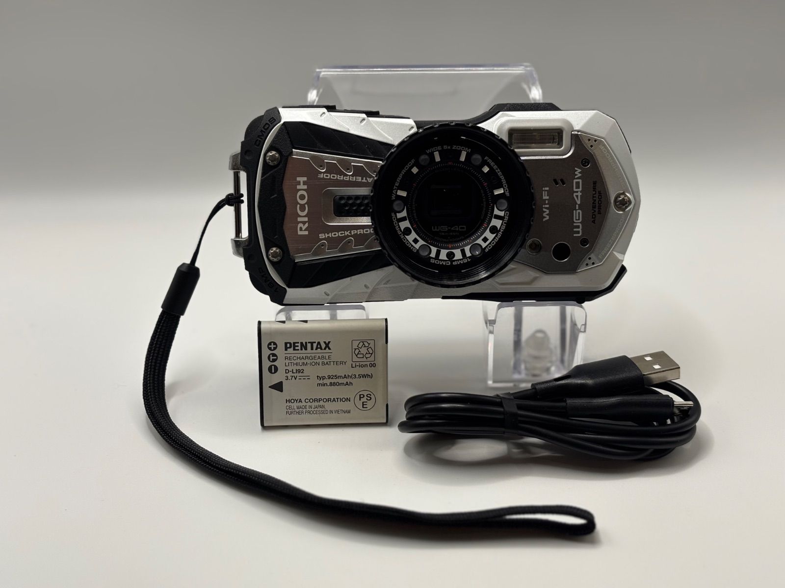 RICOH WG-40W 防水カメラ Wi-Fi機能付き 送料込み] RICOH WG-40W