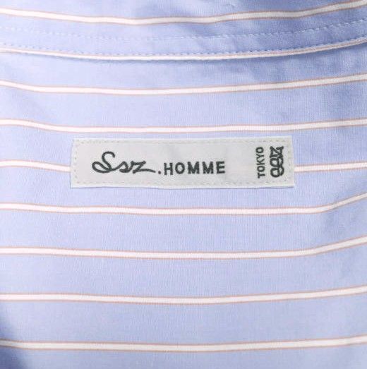 SSZ エスエスズィー 25AW W/ATN SHIRTS ルーズネックストライプシャツ 