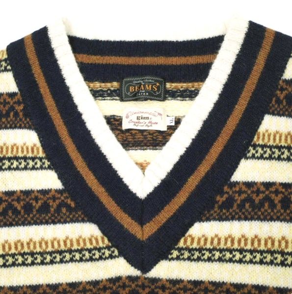 gim x BEAMS PLUS ジム ビームスプラス 22AW 別注 Fair Isle Cricket 