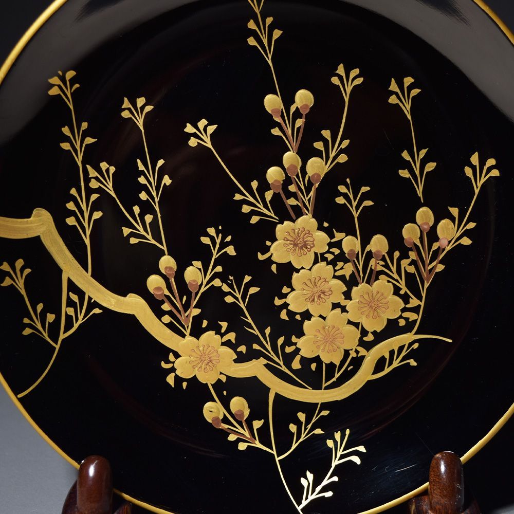 金蒔絵】漆器/膳/5枚セット 美術品・アンティーク・コレクション 【金