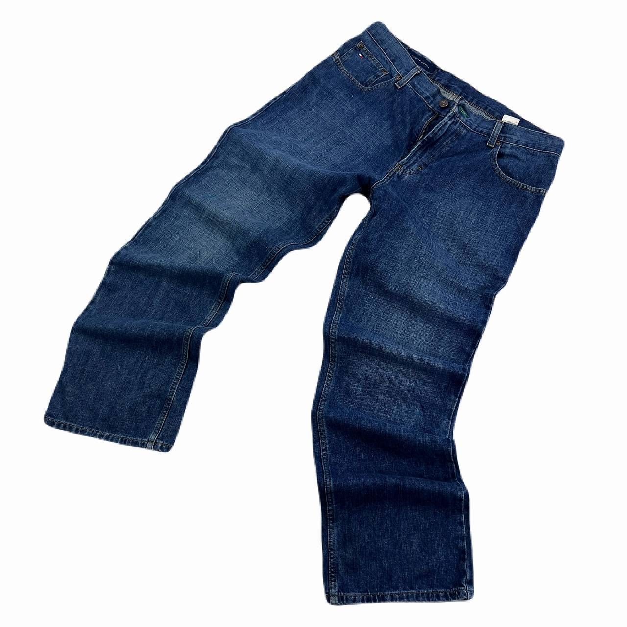 メンズ TOMMY ストレートデニム ダークブルー