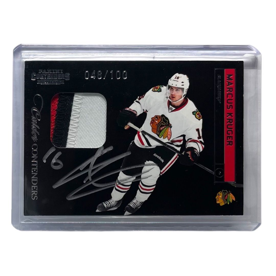 PANINI NHLカード CONTENDERS MARCUS KRUGER CHICAGO BLACKHAWKS /100 #207 送料無料 中古 IT2