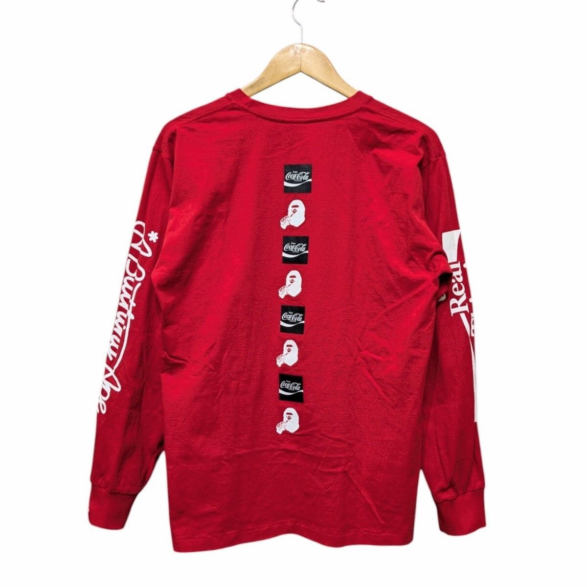 A BATHING APE Coca・Cola エイプ コカコーラ ラインプリント ロング 