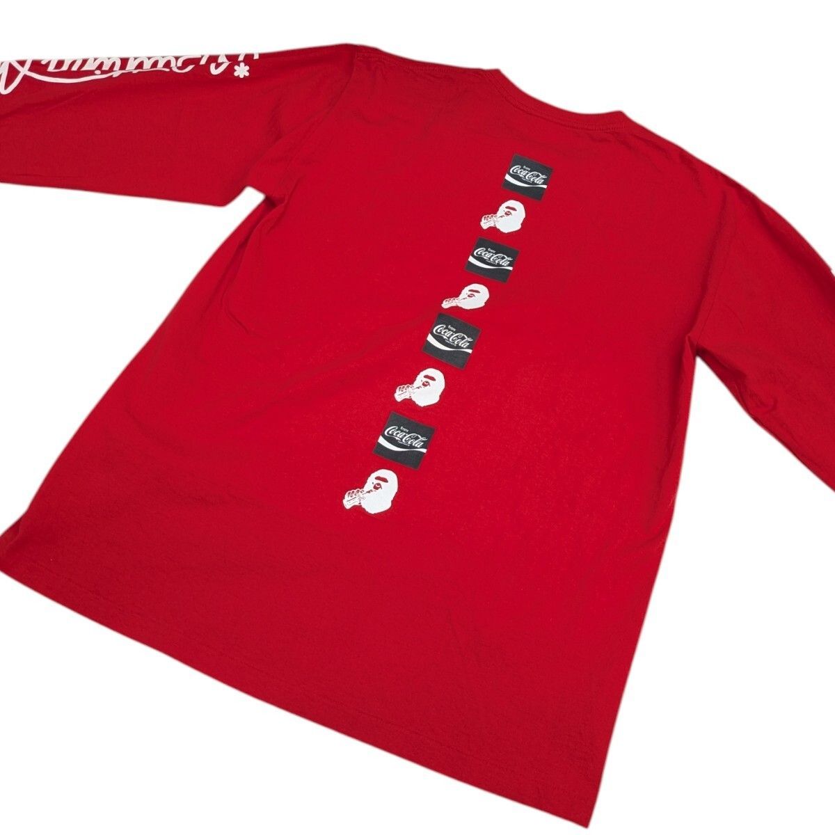 A BATHING APE Coca・Cola エイプ コカコーラ ラインプリント ロング 