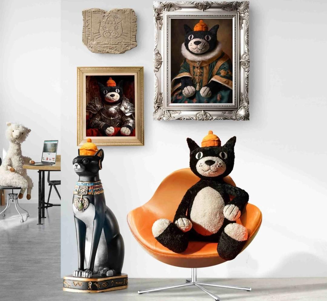 新品　ジェリーキャット ジャック　ぬいぐるみ　黒猫　ネコ　袋付き Amazon.co.jp: ジェリーキャットジャックぬいぐるみ、Mサイズ12.5