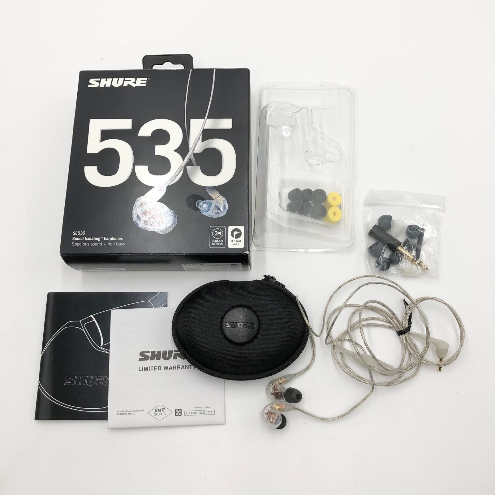 SHURE SE535 イヤホン クリア 【公式通販】