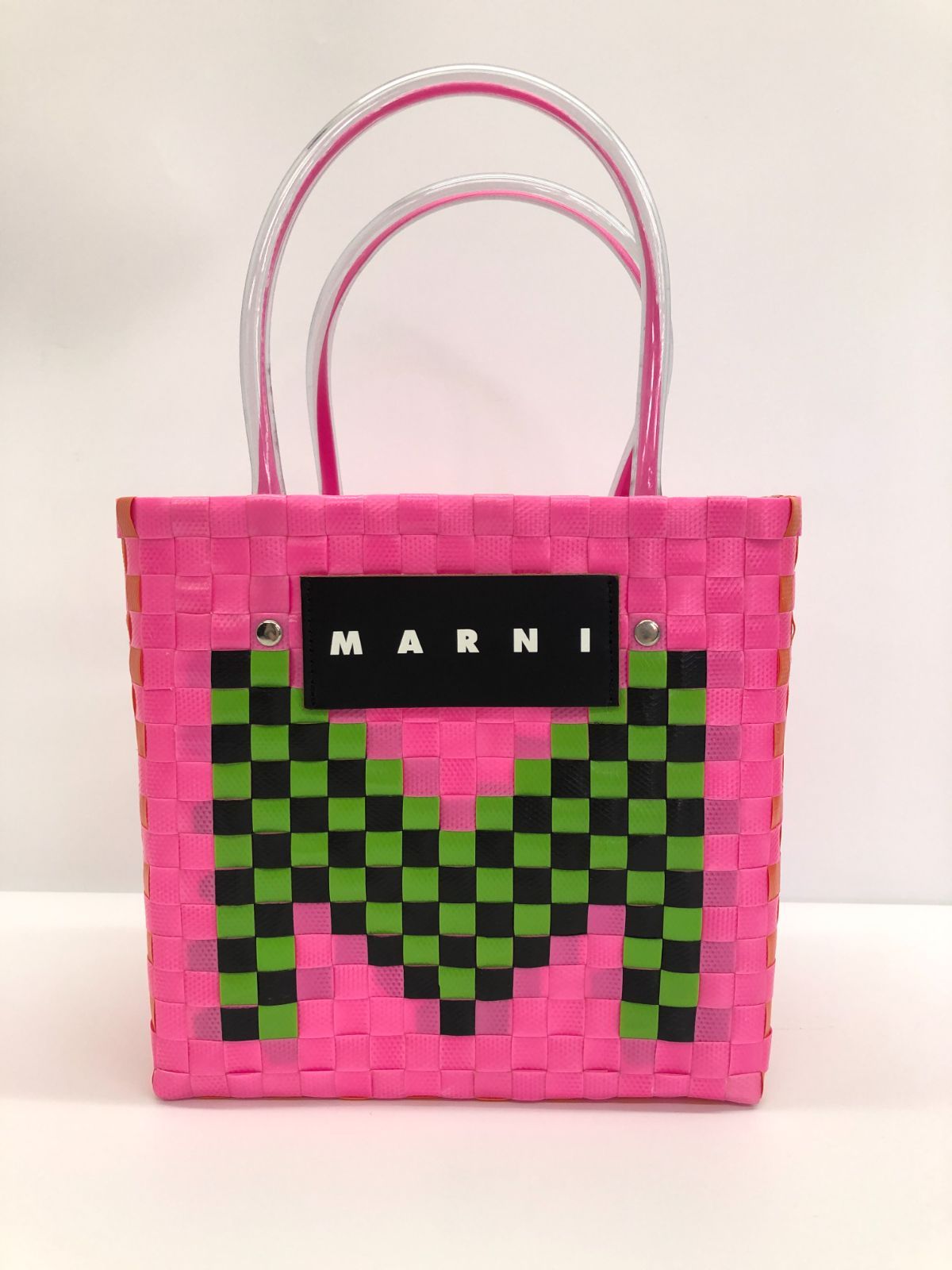 MARNI マルニ バッグ カゴバッグ ハンドバッグ ピンク Mバスケット