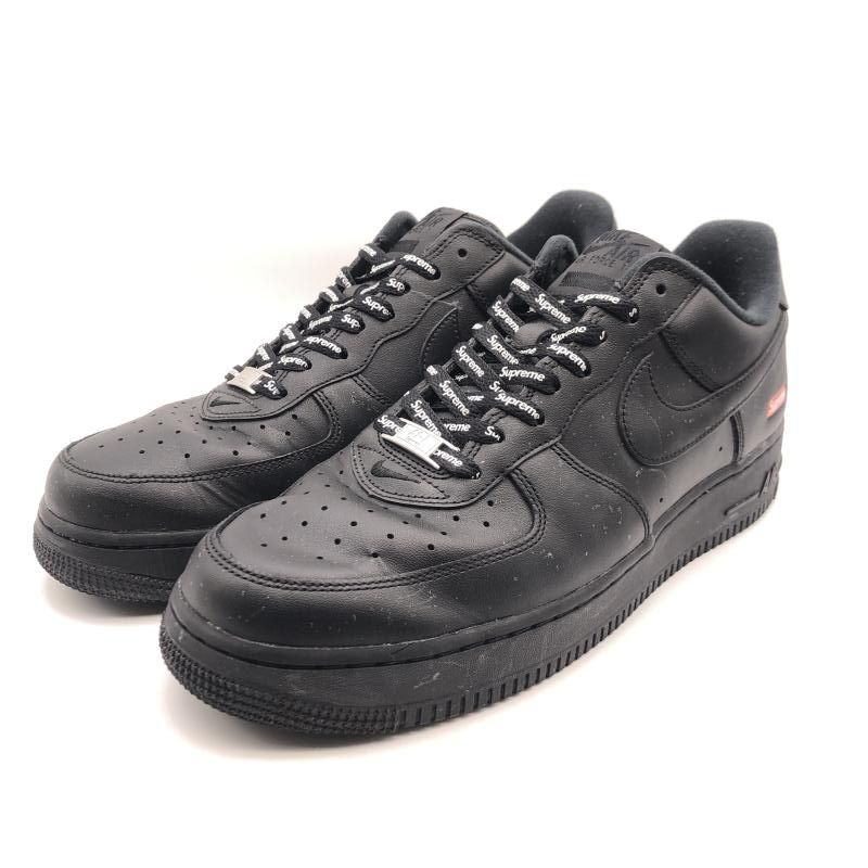 中古】NIKE × Supreme AIR FORCE 1 LOW Black サイズ28.5cm CU9225-001 