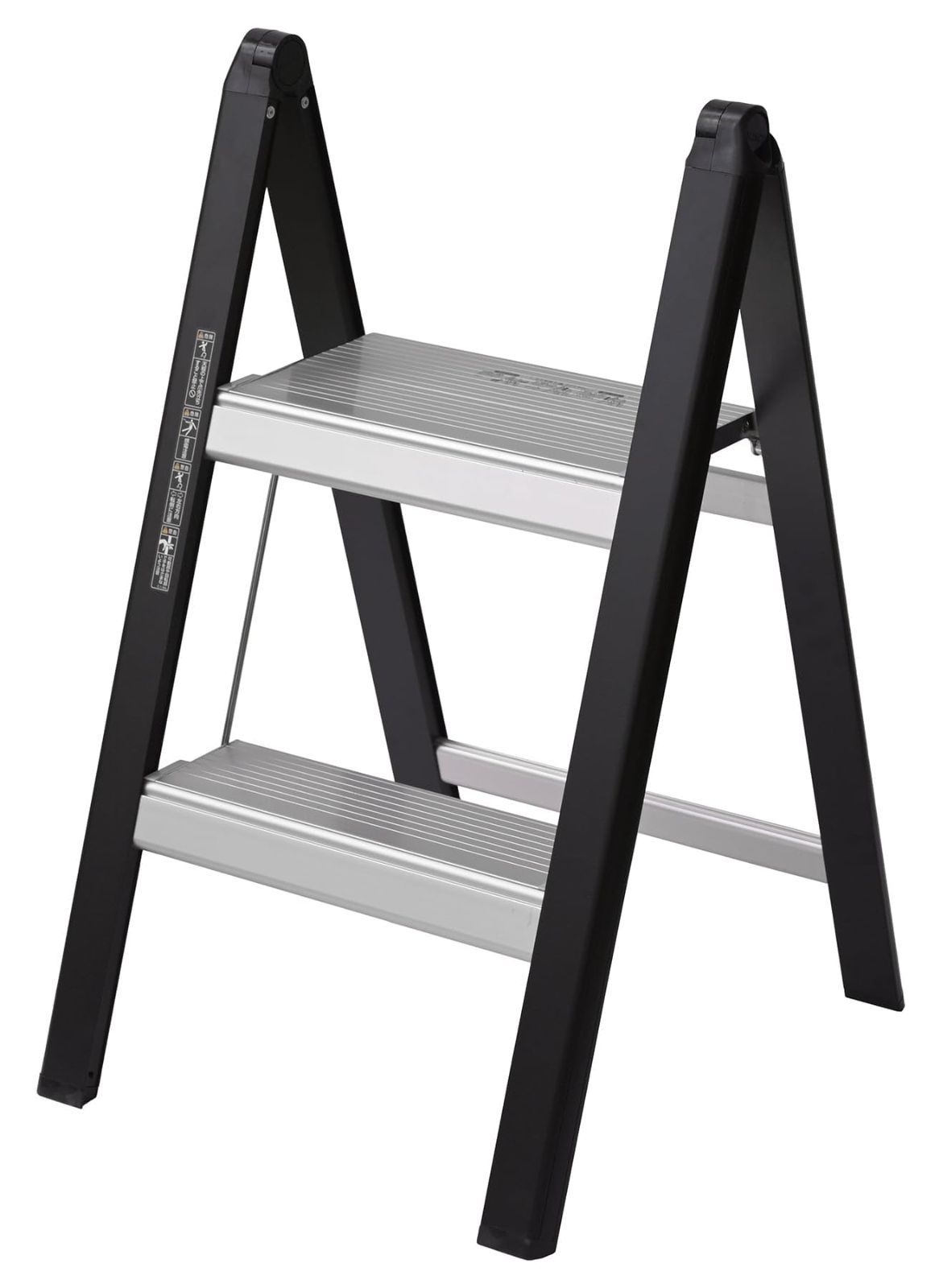 人気商品　軽量 脚立 折りたたみ SS52TCA コンパクト ブラック 2段 52cm 最大使用質量100kg 薄型踏み台 シェルフ アルミ 棚板 アルインコ(ALINCO) プランター