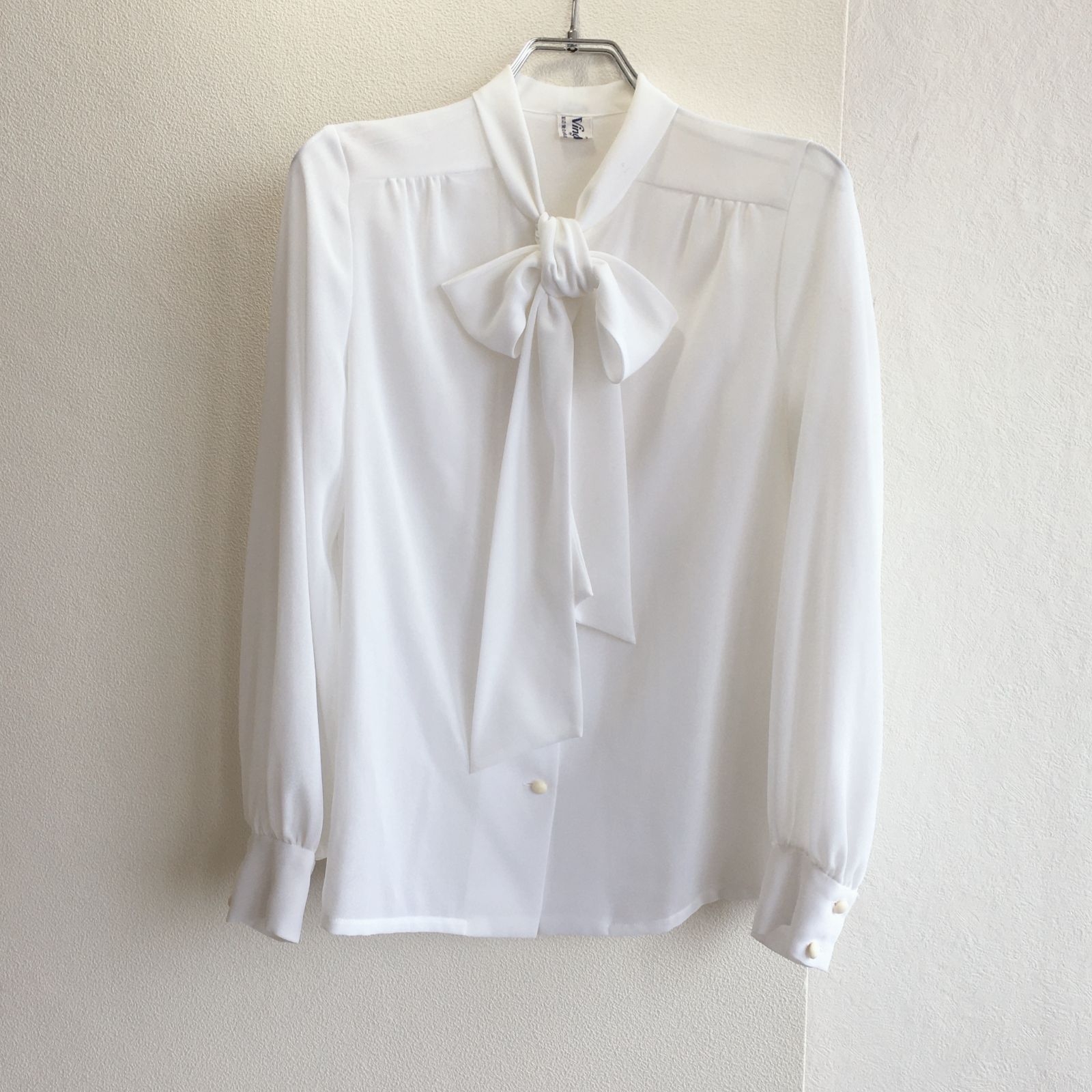 美品✨ ヴァンミエール vingt miel ボウタイブラウス リボン シフォン 