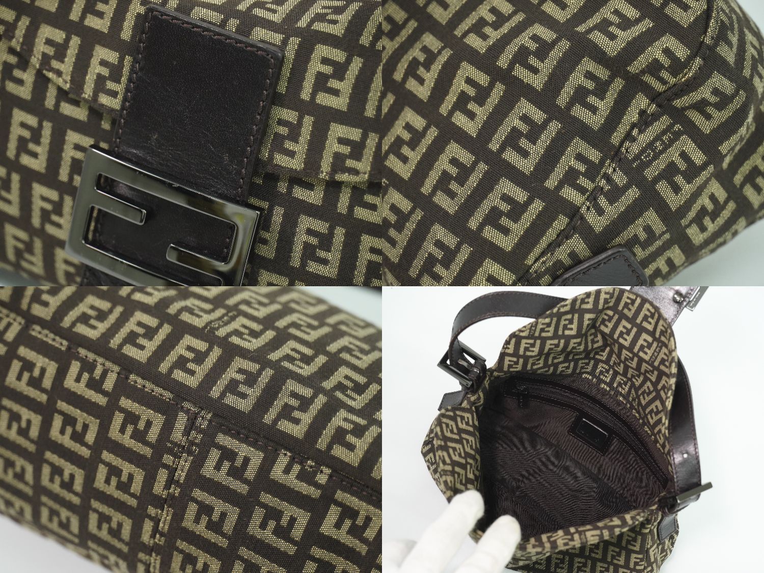 本物 フェンディ FENDI マンマバケット ズッキーノ ショルダーバッグ 