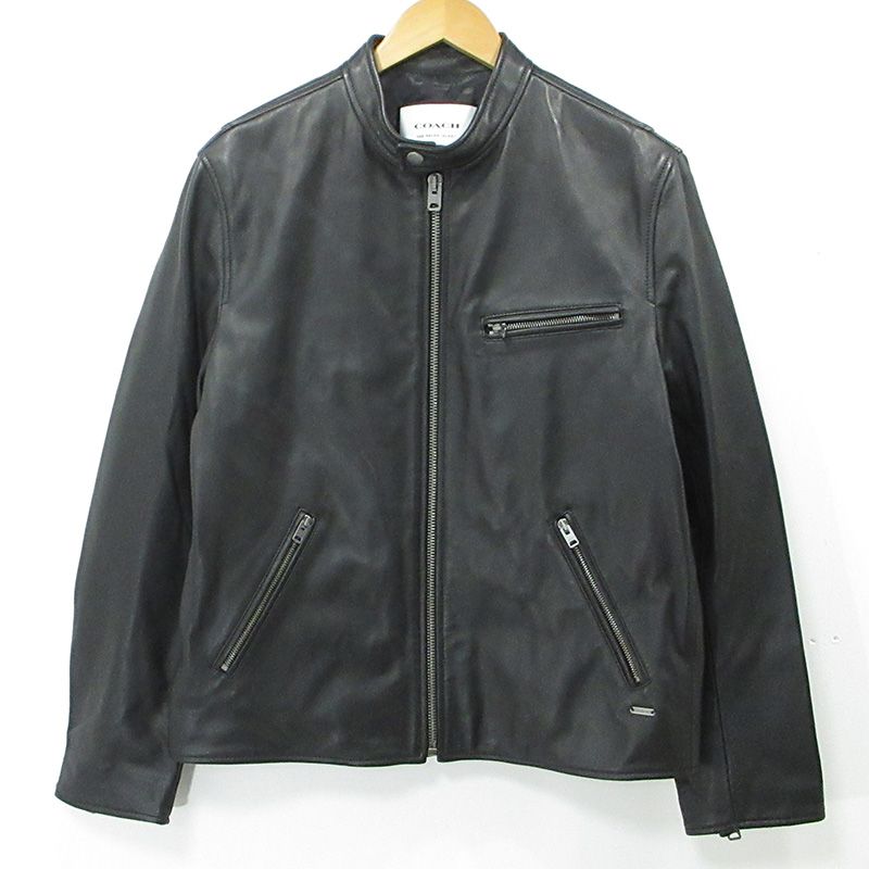 三重本店】 中古 COACH | コーチ シングルライダース シープスキン 