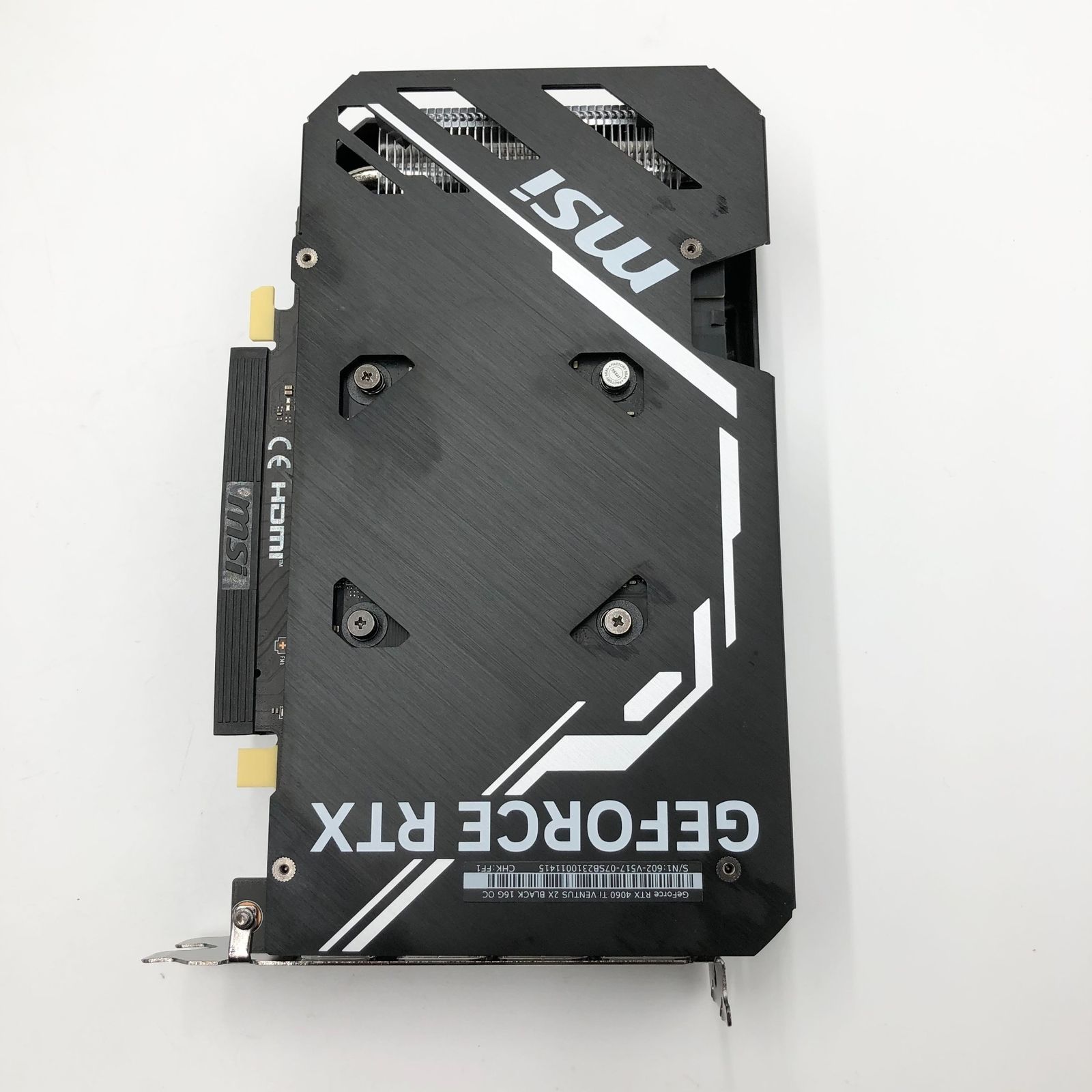 MSI グラフィックスボード GeForce RTX 4060 Ti VENTUS 2X BLACK 16G 
