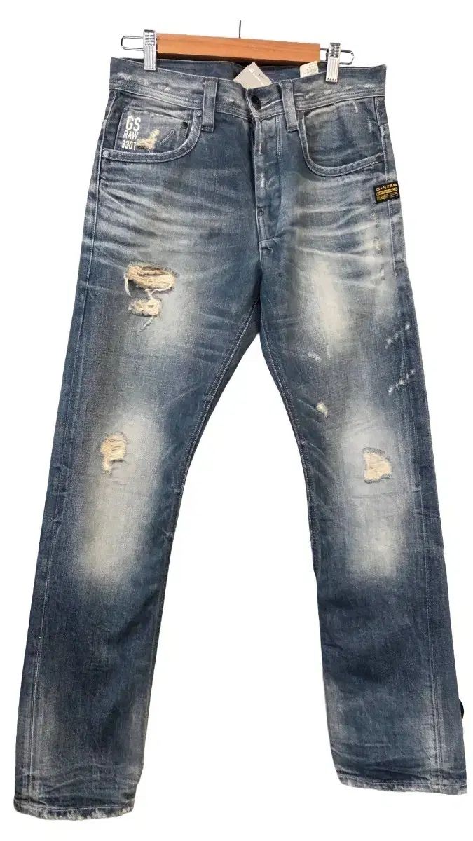超激得，品質保証 G-Star Raw 3301 デニムジーン ダメージジーン (W30/L32)
