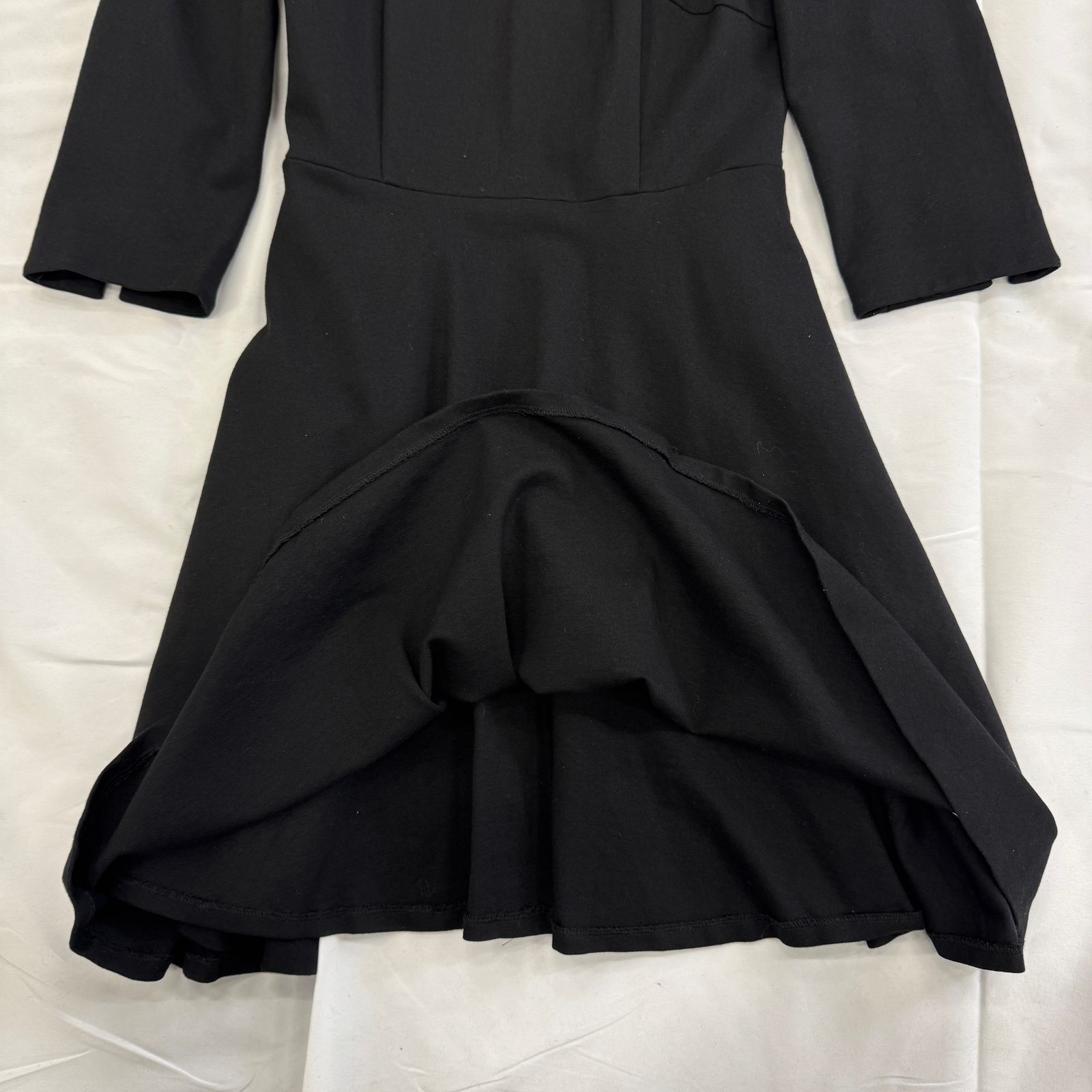 キッズ服(100cm~) kate spade 長袖ワンピース 黒 160 ファーの
