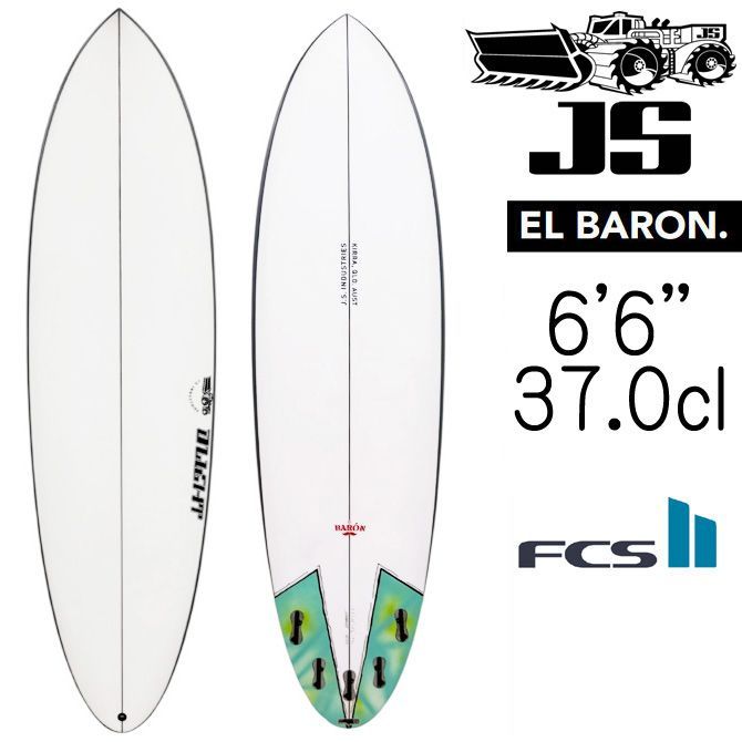 中古】JSサーフボード エルバロン PE モデル 6'6