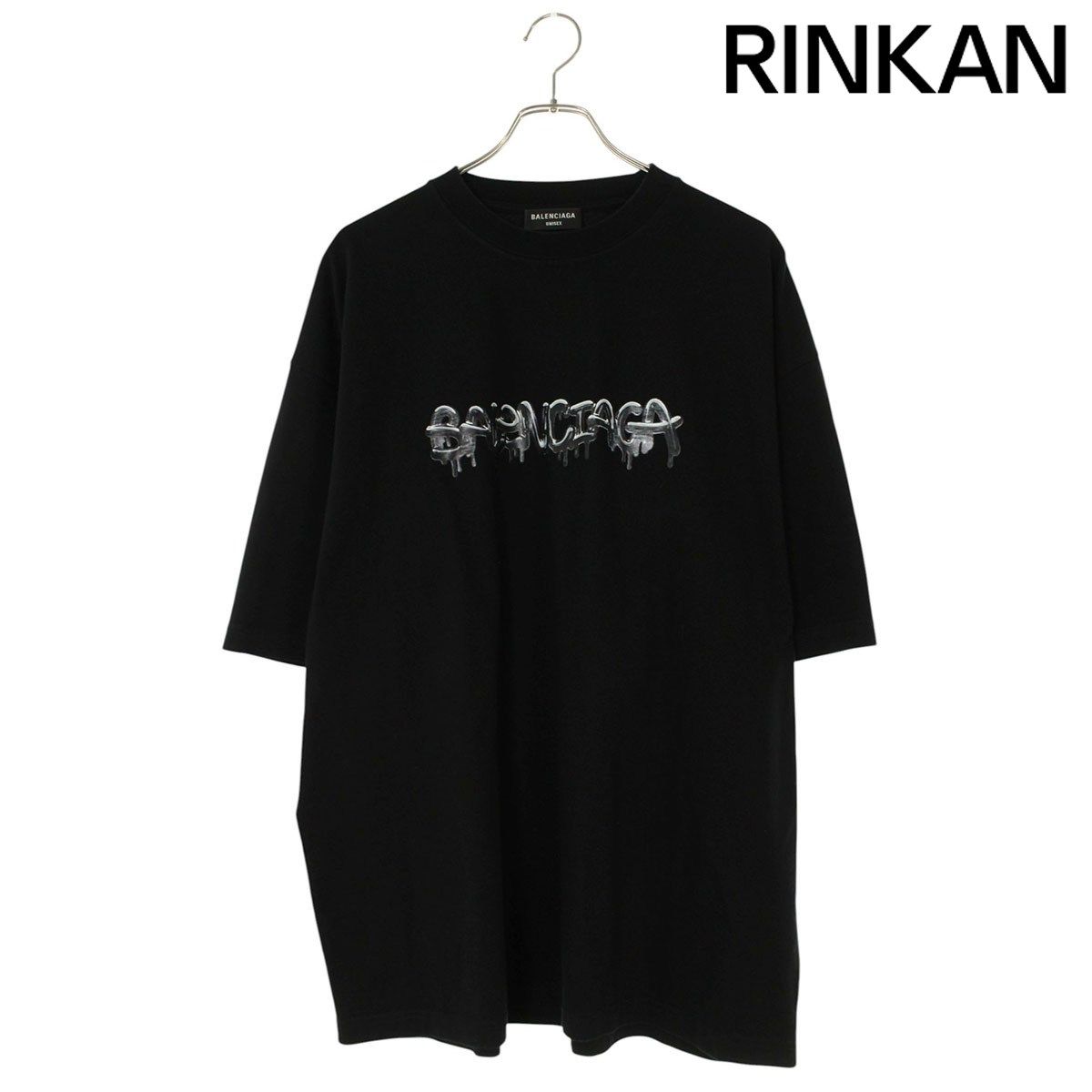 バレンシアガ 612966 TLVF1 スライムロゴTシャツ メンズ XL バレンシアガ 612966 TLVF1 スライムロゴTシャツ メンズ XL