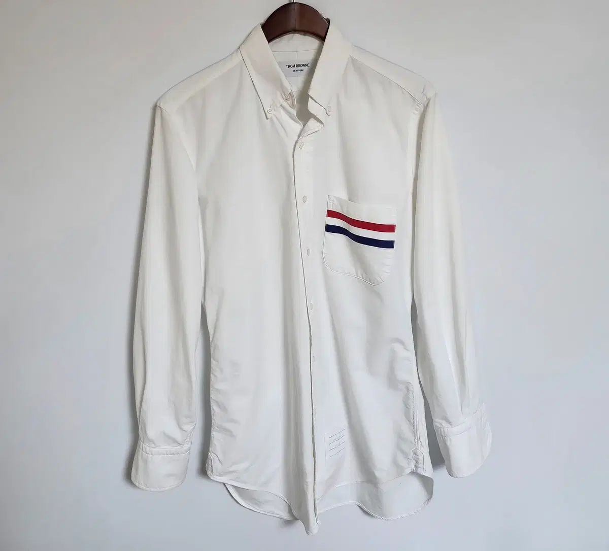 お買い得，大人気】 2 Thom Browne(トム・ブラウン) 白 ポケット 3本線 