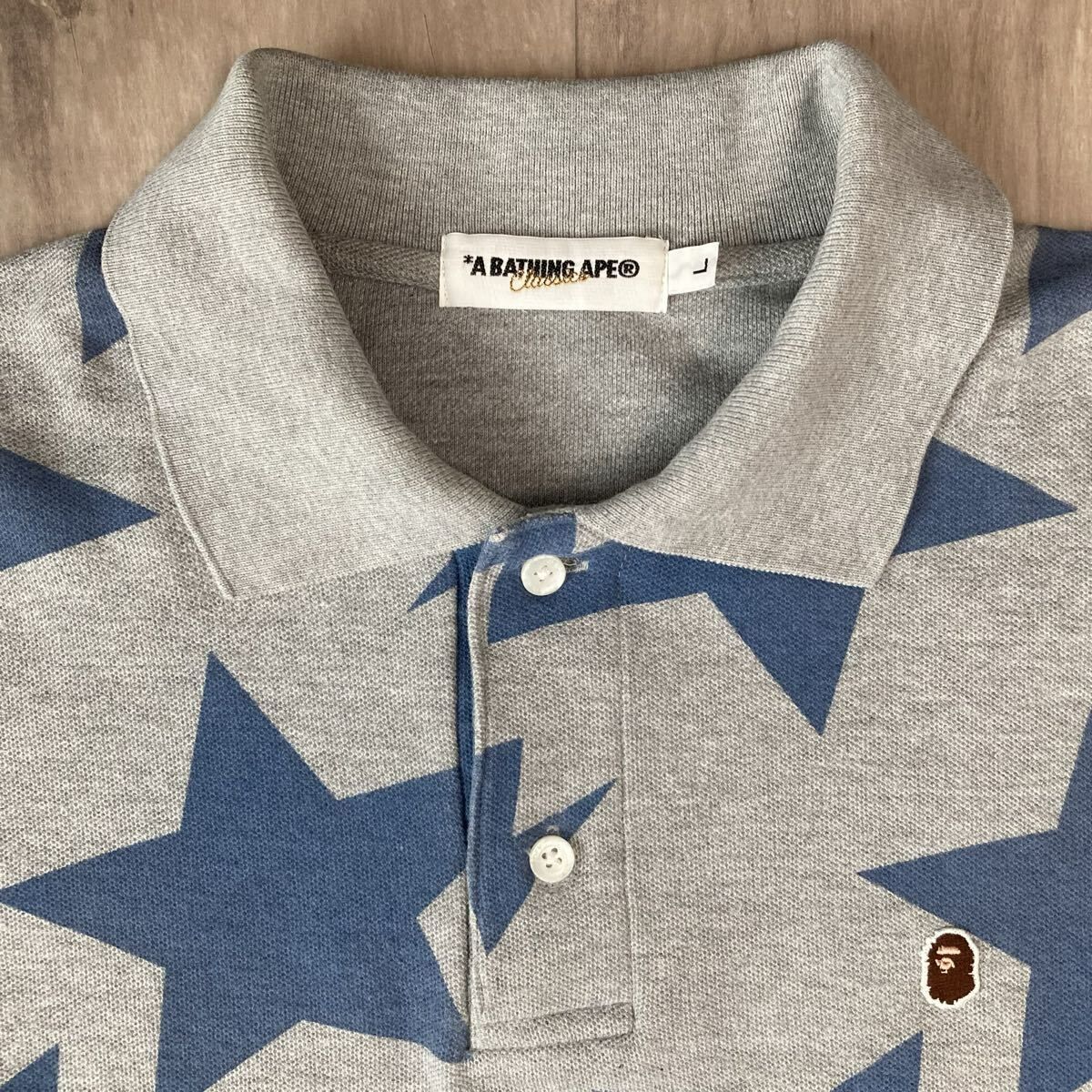 A BATHING APE BAPE スター ape ポロシャツ bathing STA a - Lサイズ