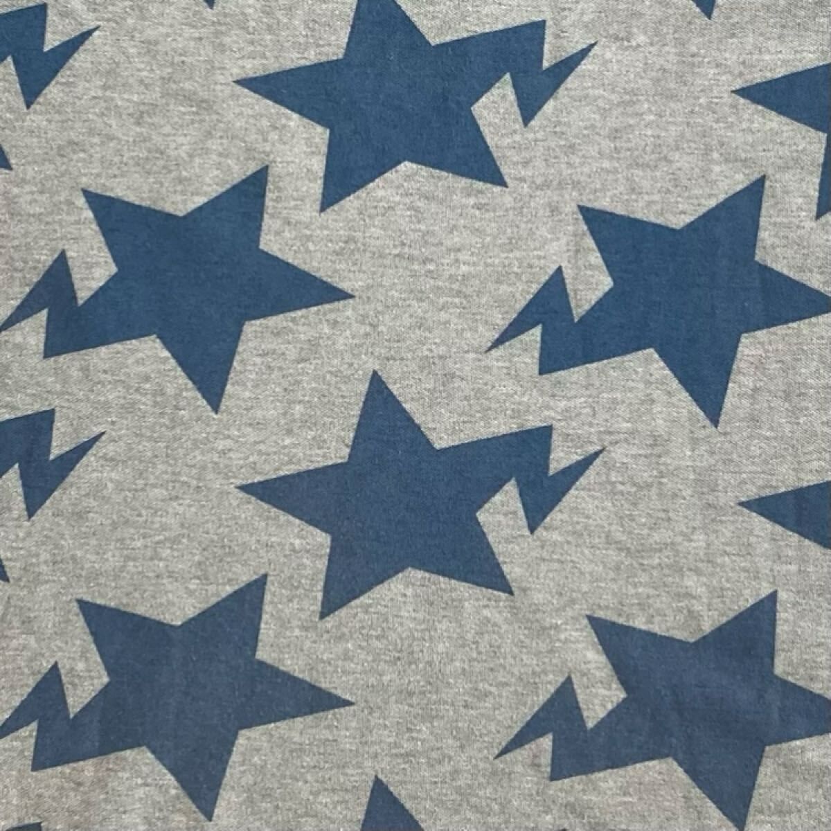 BAPE スター ポロシャツ Lサイズ グレー × ブルー a bathing ape star