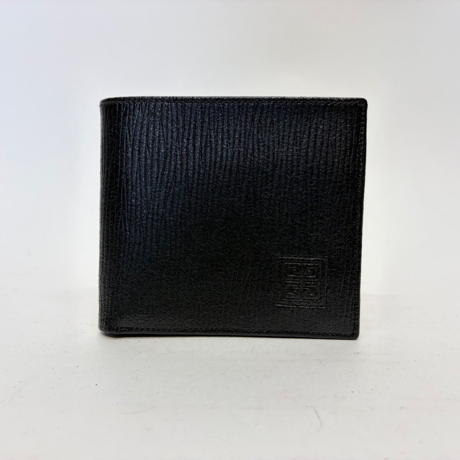3759 GIVENCHY ジバンシー 二つ折り財布 ブラック レザー - メルカリ