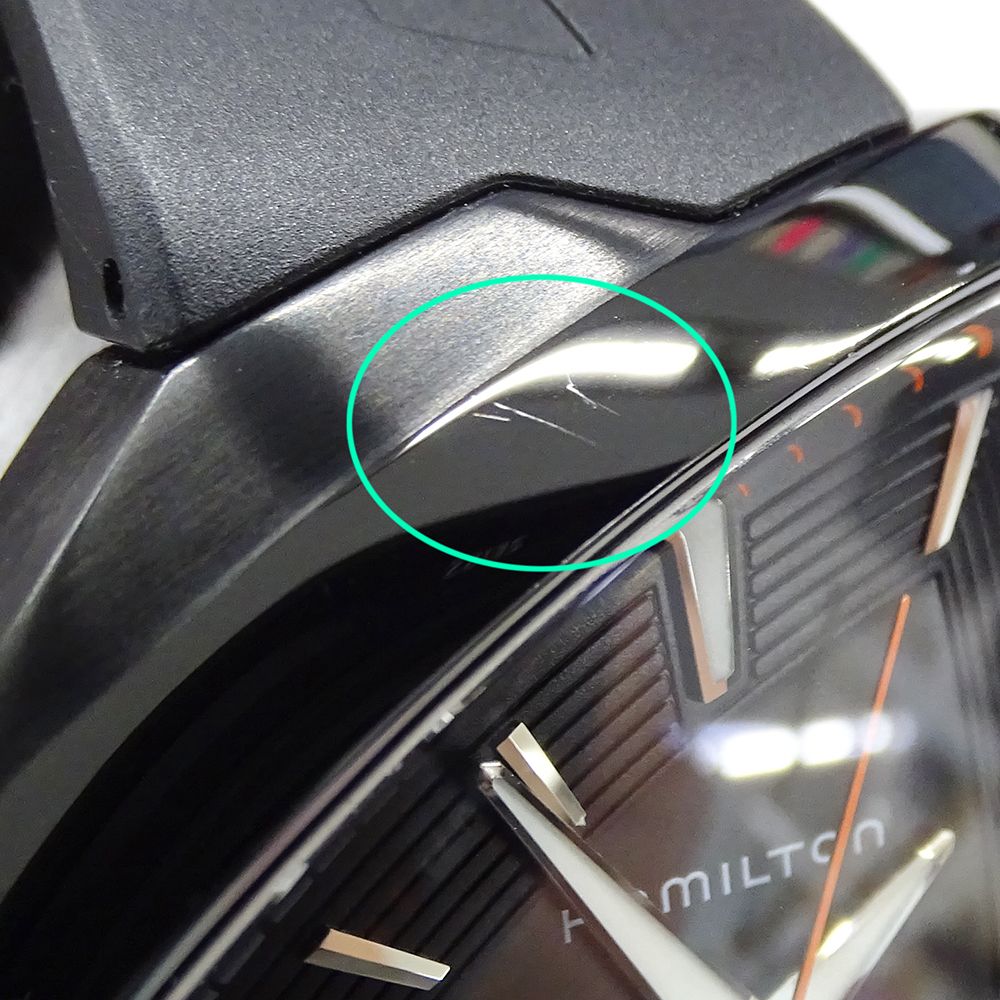  ハミルトン HAMILTON ベンチュラ エルヴィス80 H245850 時計 メンズ ブランド デイト 自動巻き AT ステンレス SS ラバー ブラック 裏スケ ベーシック 自動巻き時計 腕時計(アナログ)