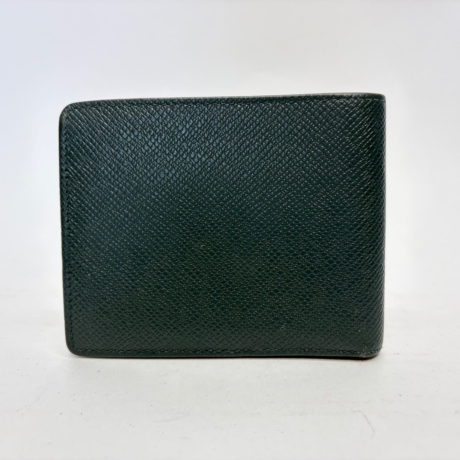 3043 LOUIS VUITTON ルイヴィトン タイガ 二つ折り財布 グリーン 