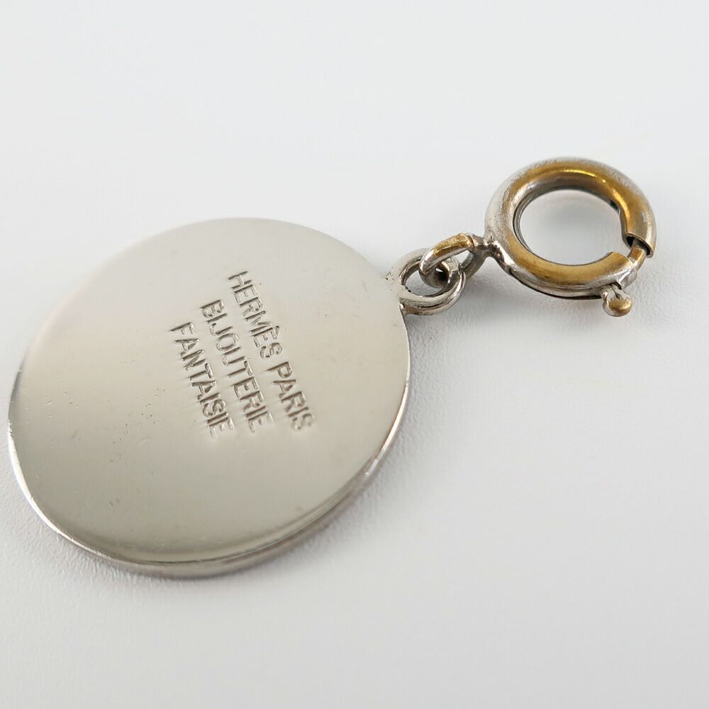 【エルメス】 セリエ チャーム ペンダント 中古良品】エルメス HERMES ペンダントトップ セリエ シルバー メッキ
